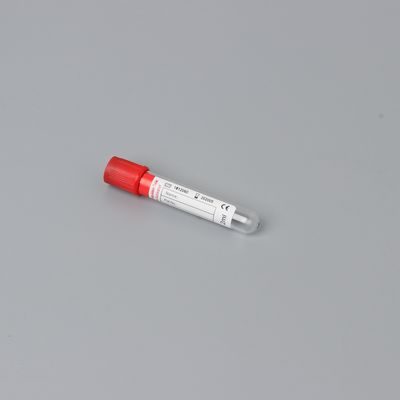8 ml 9 ml pıhtı aktivasyonu tüpü Kızıl cam PET pıhtı aktivasyonu kan toplama tüpü