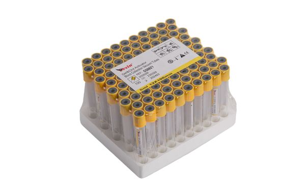 Cam veya PET Jeli ve Pıhtı Aktivatörü Sarı 1ml-10ml Sarı Kan Tüpü
