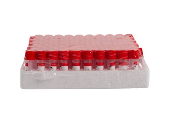 Büyük siparişler için 10X45 0.5ml vakumlu kan testi tüpü Logo baskı 30000 PCS Boyut ve özellik 10X45 0.5ml MOQ sınırı 30000 PCS