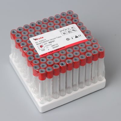 13*100mm Vakum kan testi tüpü Ağrı için Eksi yok