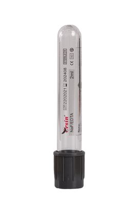 0.5ml 1ml Glikoz tüpü Siyah Sodyum Fluorür tüpü Glikoz için