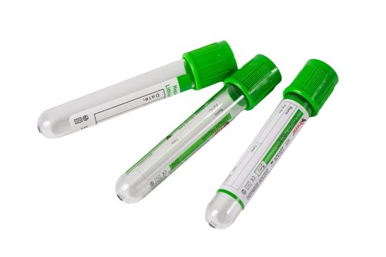 Serum Heparin tüpü 0.5 ml-9 ml Kan Yeşil Plazma Ayrıcı Tüpü
