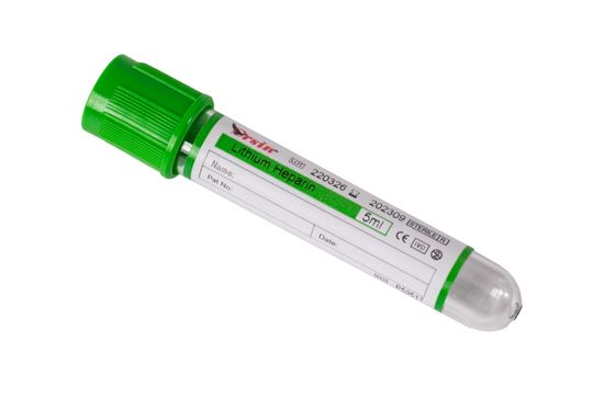Bd Vacutainer Lityum Heparin Tüpleri 6ml 7ml 8ml Yeşil Kapaklı Vacutainer