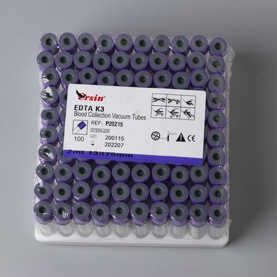 K3 EDTA Kaplı Kan Toplama Tüpleri BD Vacutainer EDTA Laboratuvar Araştırmaları İçin