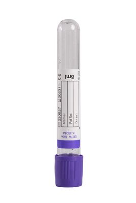 Antikoagulan 6 ml EDTA tüpler Mor EDTA kaplı tüpler EDTA Vacutainer