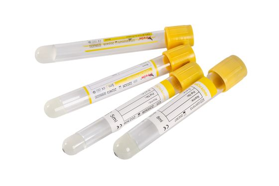 PET cam sarı gel pıhtı aktivatörü tüpü 9ml serum ayırıcı tüpü