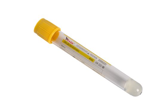 7ml Gel Pıhtı Aktifleyici Tüp Kan Toplama için Sarı Üst Tüpler