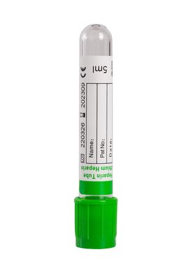 7ml 8ml 9ml 10ml Heparin Kan Tüp Serum Yeşil Üst Kan Tüp